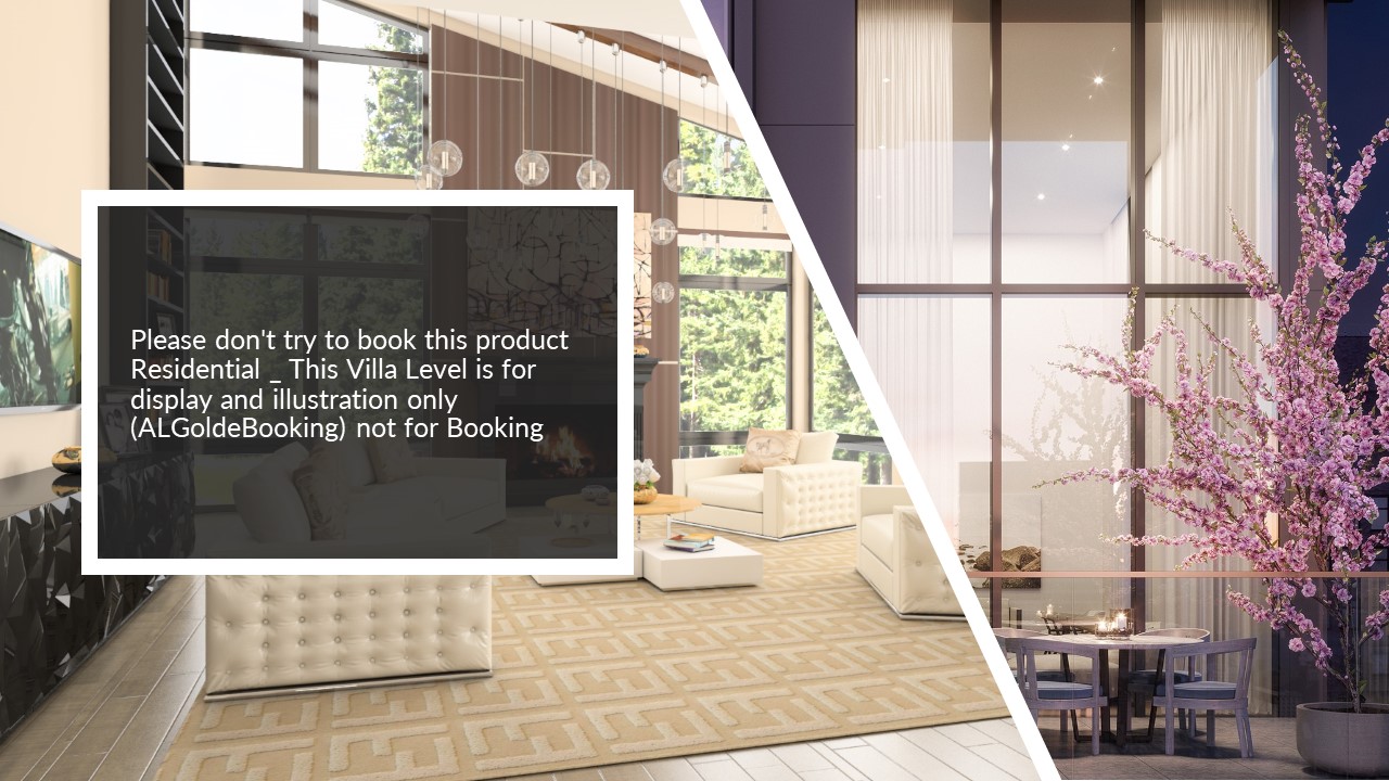 Villa Level is for display and illustration only